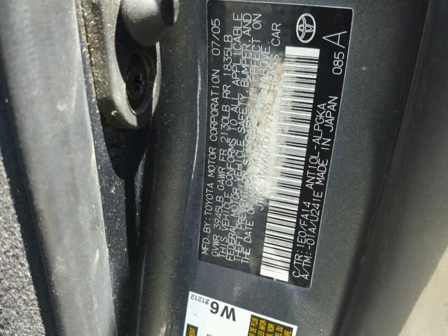 JTKDE177460077919 - 2006 TOYOTA SCION TC 石墨色 照片 10