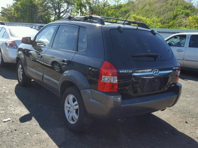 KM8JN72D67U495995 - 2007 HYUNDAI TUCSON SE BLACK photo 3