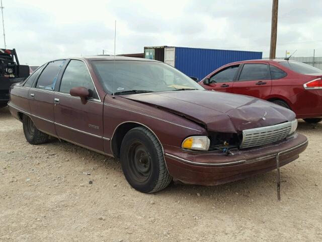 1G1BL53E1MR107685 - 1991 CHEVROLET CAPRICE MAROON photo 1