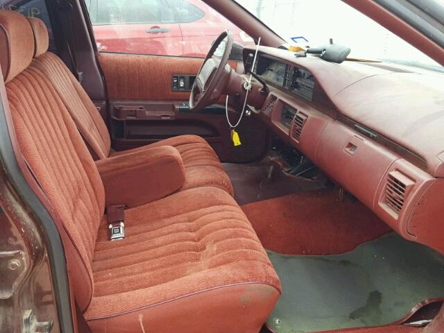 1G1BL53E1MR107685 - 1991 CHEVROLET CAPRICE MAROON photo 5