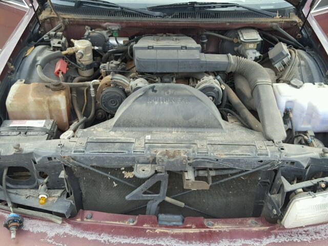 1G1BL53E1MR107685 - 1991 CHEVROLET CAPRICE MAROON photo 7