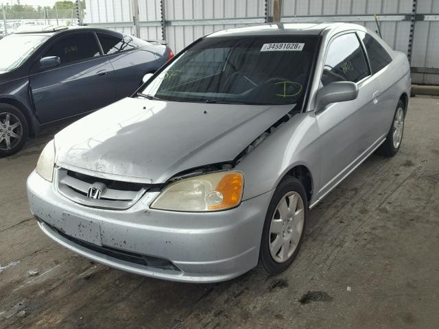 1HGEM21971L067859 - 2001 HONDA CIVIC SI SILVER photo 2