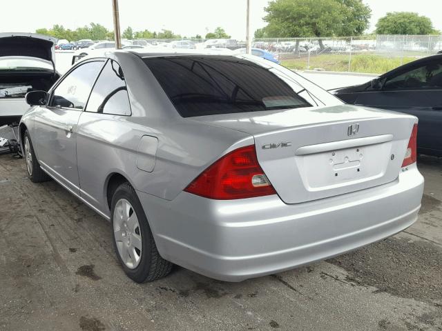 1HGEM21971L067859 - 2001 HONDA CIVIC SI SILVER photo 3