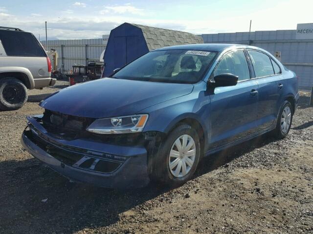 3VW2K7AJXFM281178 - 2015 VOLKSWAGEN JETTA BASE 蓝色 照片 2