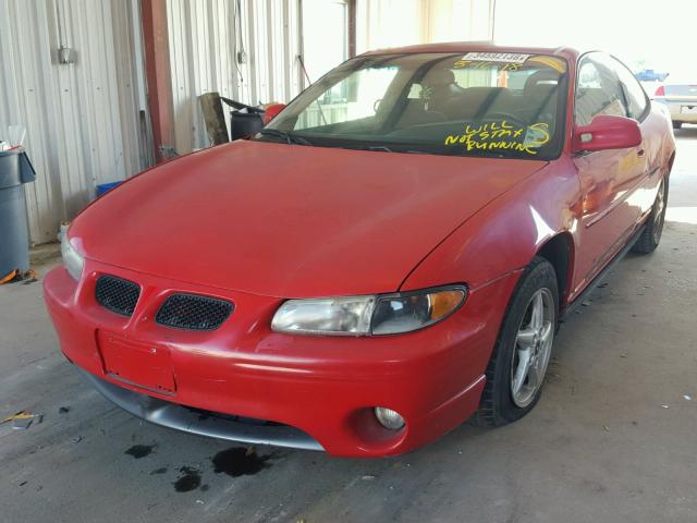 1G2WP12K52F101596 - 2002 PONTIAC GRAND PRIX RED photo 2