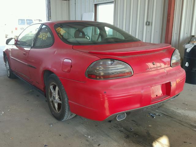 1G2WP12K52F101596 - 2002 PONTIAC GRAND PRIX RED photo 3
