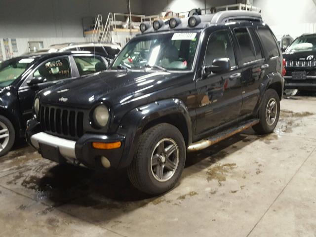 1J4GL38K43W612713 - 2003 JEEP LIBERTY RE BLACK photo 2