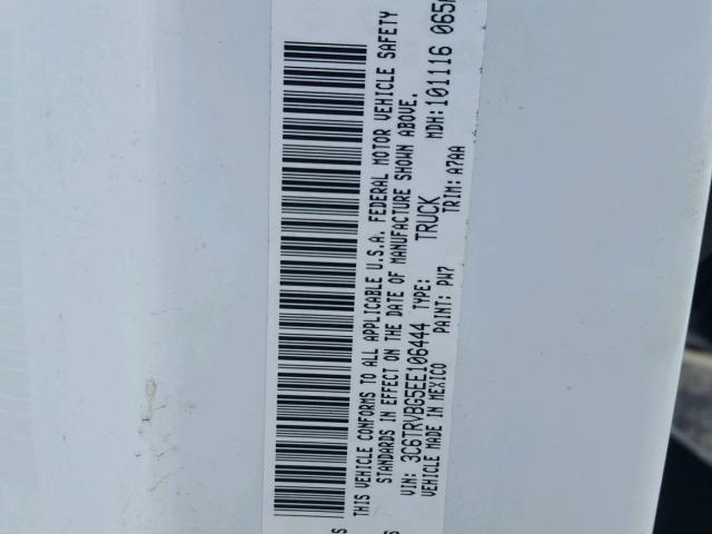 3C6TRVBG5EE106444 - 2014 RAM PROMASTER 白色 照片 10