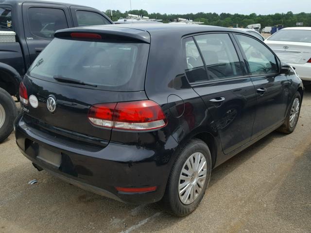 WVWDB7AJ0EW001486 - 2014 VOLKSWAGEN GOLF BLACK photo 4