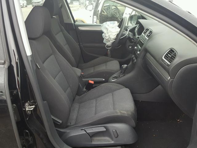 WVWDB7AJ0EW001486 - 2014 VOLKSWAGEN GOLF BLACK photo 5