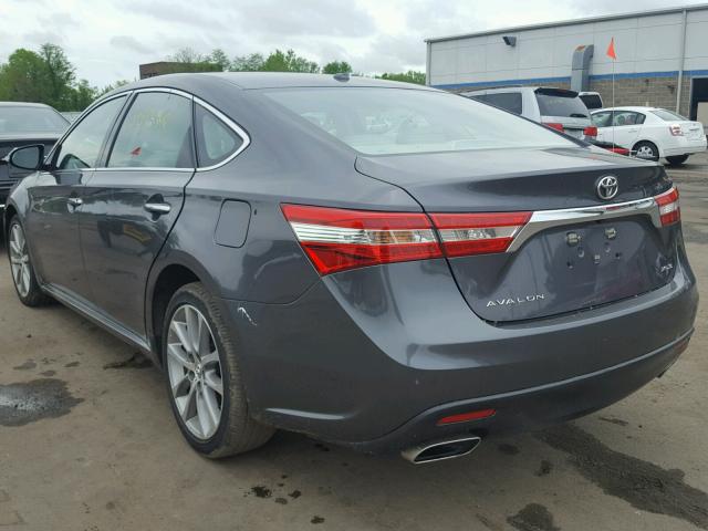 4T1BK1EB6FU186403 - 2015 TOYOTA AVALON XLE GRAY photo 3