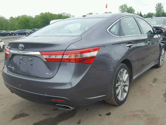 4T1BK1EB6FU186403 - 2015 TOYOTA AVALON XLE GRAY photo 4