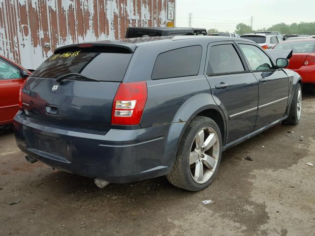 2D4GV57297H725464 - 2007 DODGE MAGNUM R/T BLUE photo 4