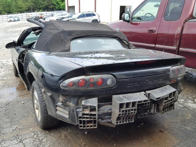 2G1FP32G522107086 - 2002 CHEVROLET CAMARO Z28 BLACK photo 3