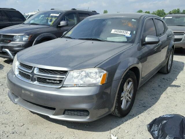 1C3CDZCB7CN156437 - 2012 DODGE AVENGER SX GRAY photo 2