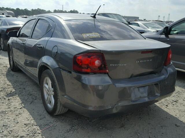 1C3CDZCB7CN156437 - 2012 DODGE AVENGER SX GRAY photo 3