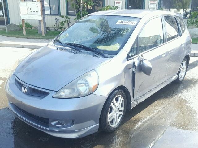 JHMGD38687S062885 - 2007 HONDA FIT S SILVER photo 2