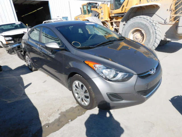 5NPDH4AEXCH107348 - 2012 HYUNDAI ELANTRA GL GRAY photo 1