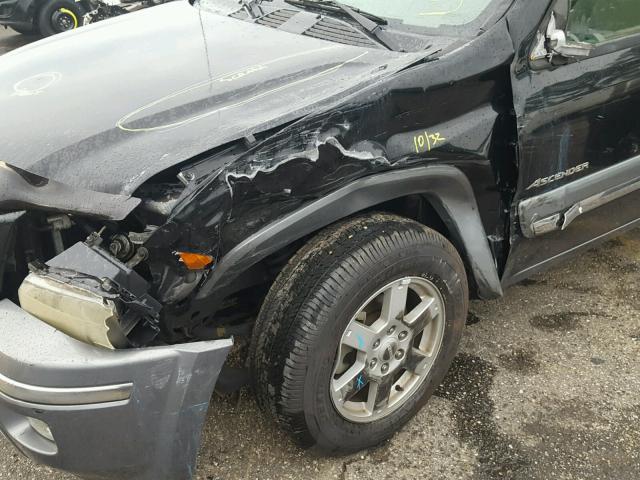 4NUDS13S462702886 - 2006 ISUZU ASCENDER S BLACK photo 9