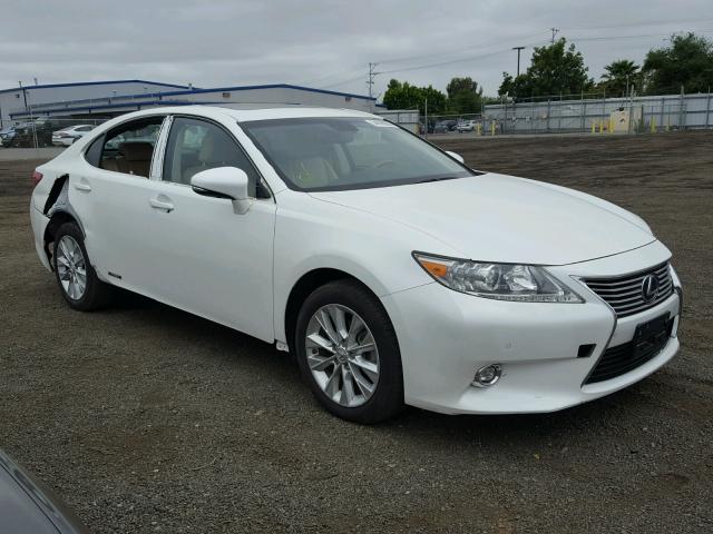 JTHBW1GGXE2041794 - 2014 LEXUS ES 300H WHITE photo 1