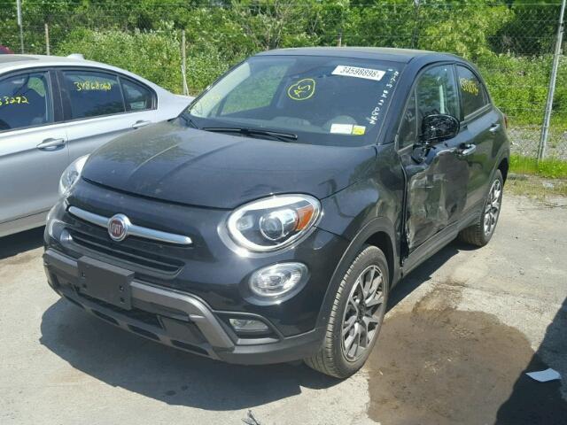 ZFBCFYET1GP510312 - 2016 FIAT 500X TREKK BLACK photo 2