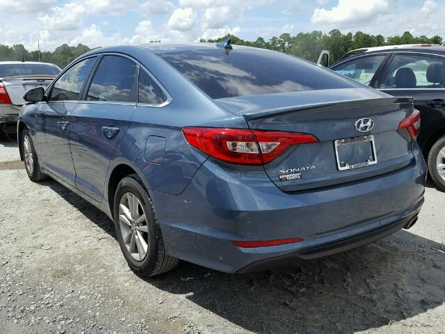 5NPE24AF0GH260373 - 2016 HYUNDAI SONATA BLUE photo 3