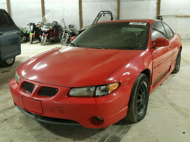 1G2WP12K6VF318336 - 1997 PONTIAC GRAND PRIX RED photo 2