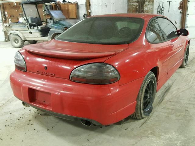 1G2WP12K6VF318336 - 1997 PONTIAC GRAND PRIX RED photo 4