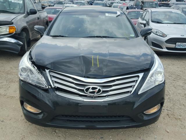 KMHFH4JG1DA215274 - 2013 HYUNDAI AZERA GLS BLACK photo 7