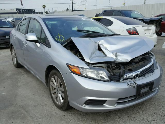 2HGFB2F92CH529733 - 2012 HONDA CIVIC EXL SILVER photo 1