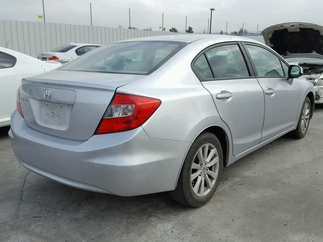 2HGFB2F92CH529733 - 2012 HONDA CIVIC EXL SILVER photo 4