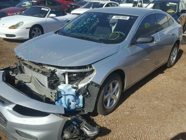 1G1ZB5ST0HF251303 - 2017 CHEVROLET MALIBU LS 银色 照片 2