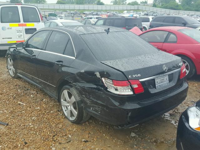 WDDHF8HB6AA232044 - 2010 MERCEDES-BENZ E 350 4MAT BLACK photo 3