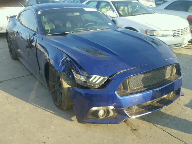 1FA6P8CF5G5236876 - 2016 FORD MUSTANG GT BLUE photo 1