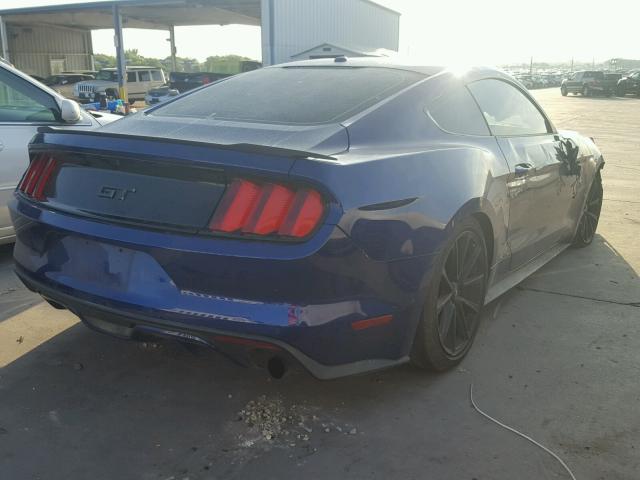 1FA6P8CF5G5236876 - 2016 FORD MUSTANG GT BLUE photo 4