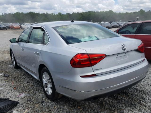 1VWAT7A30GC022048 - 2016 VOLKSWAGEN PASSAT SILVER photo 3