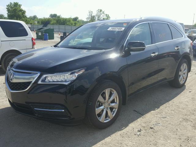 5FRYD4H82FB012782 - 2015 ACURA MDX ADVANC BLACK photo 2