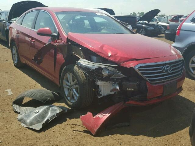 5NPE24AF2HH475139 - 2017 HYUNDAI SONATA SE RED photo 1