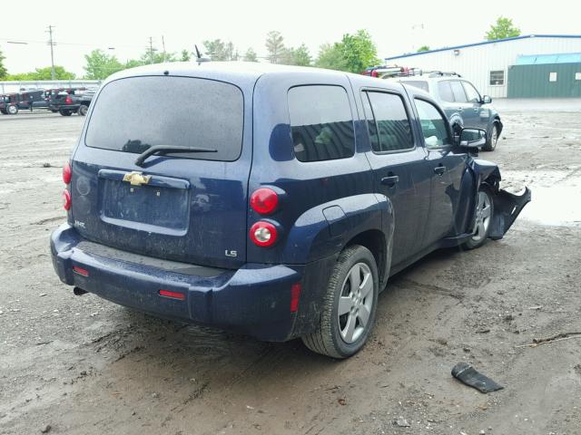3GNCA13D78S706277 - 2008 CHEVROLET HHR LS BLUE photo 4