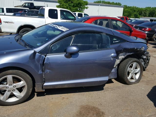 4A3AK34T97E020049 - 2007 MITSUBISHI ECLIPSE GT BLUE photo 10