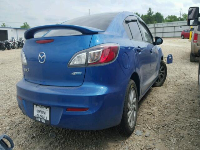 JM1BL1V73C1581942 - 2012 MAZDA 3 I BLUE photo 4