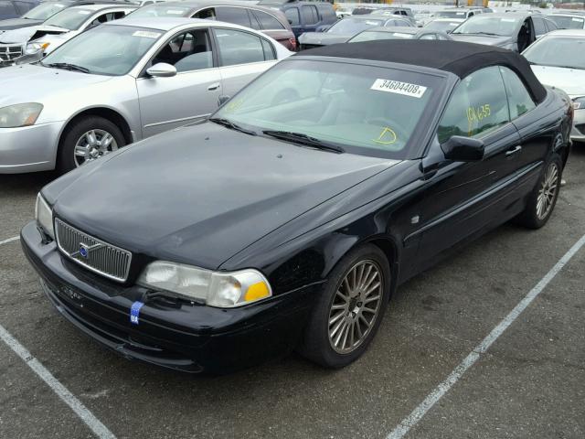 YV1NC53D32J030299 - 2002 VOLVO C70 BLACK photo 2