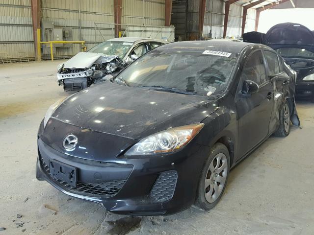 JM1BL1TF0D1815384 - 2013 MAZDA 3 I BLACK photo 2