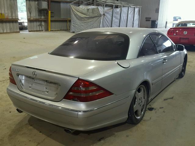 WDBPJ75J72A029321 - 2002 MERCEDES-BENZ CL 500 SILVER photo 4