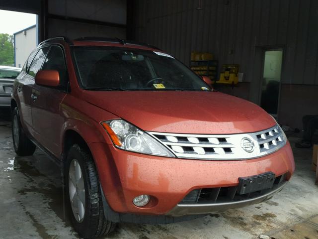 JN8AZ08W13W236584 - 2003 NISSAN MURANO SL ORANGE photo 1