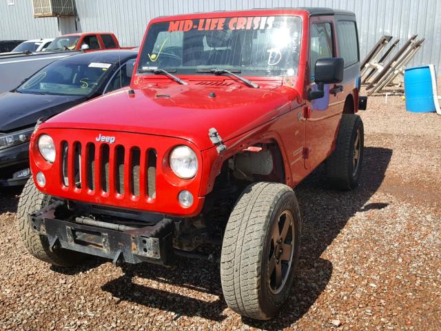 1J4AA2D15BL584391 - 2011 JEEP WRANGLER S RED photo 2