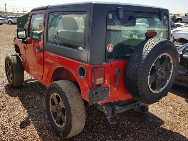 1J4AA2D15BL584391 - 2011 JEEP WRANGLER S RED photo 3
