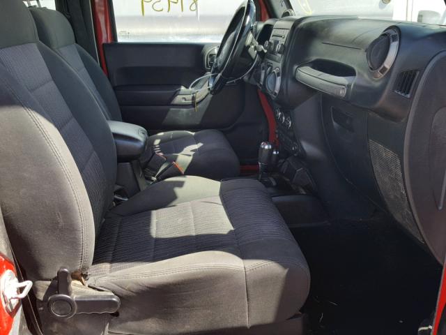 1J4AA2D15BL584391 - 2011 JEEP WRANGLER S RED photo 5