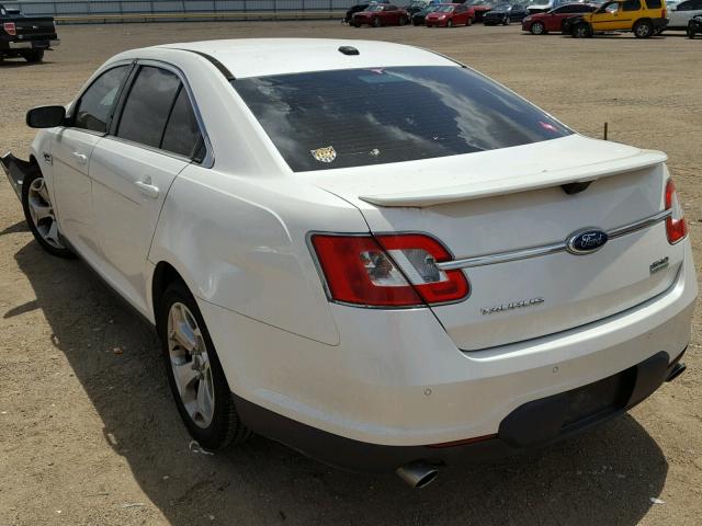 1FAHP2KT1BG185080 - 2011 FORD TAURUS SHO WHITE photo 3