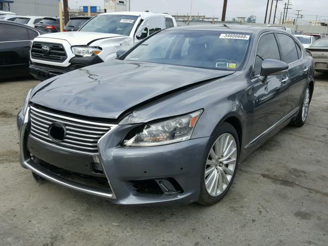 JTHDL5EF8D5005926 - 2013 LEXUS LS 460L GRAY photo 2